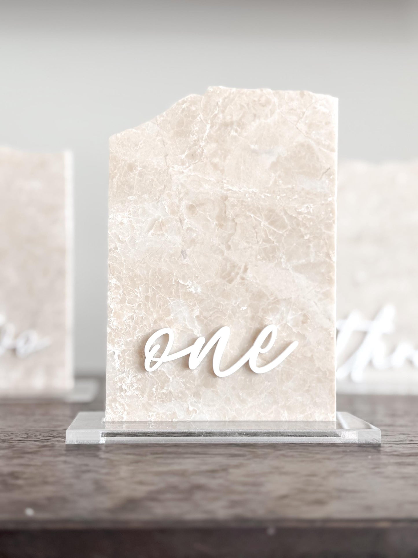 Marble Stone Table Numbers