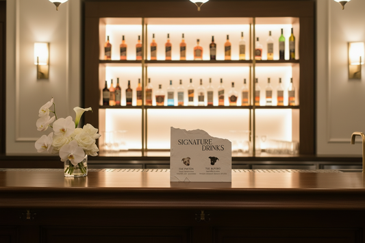 Marble Stone Bar Sign