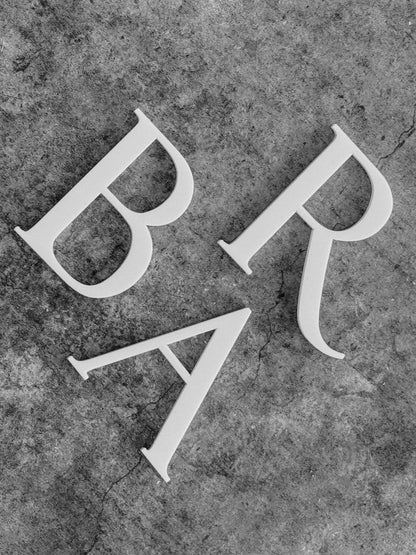 3D Gold Acrylic Letters: DIY Adhesive Signage, Table Numbers