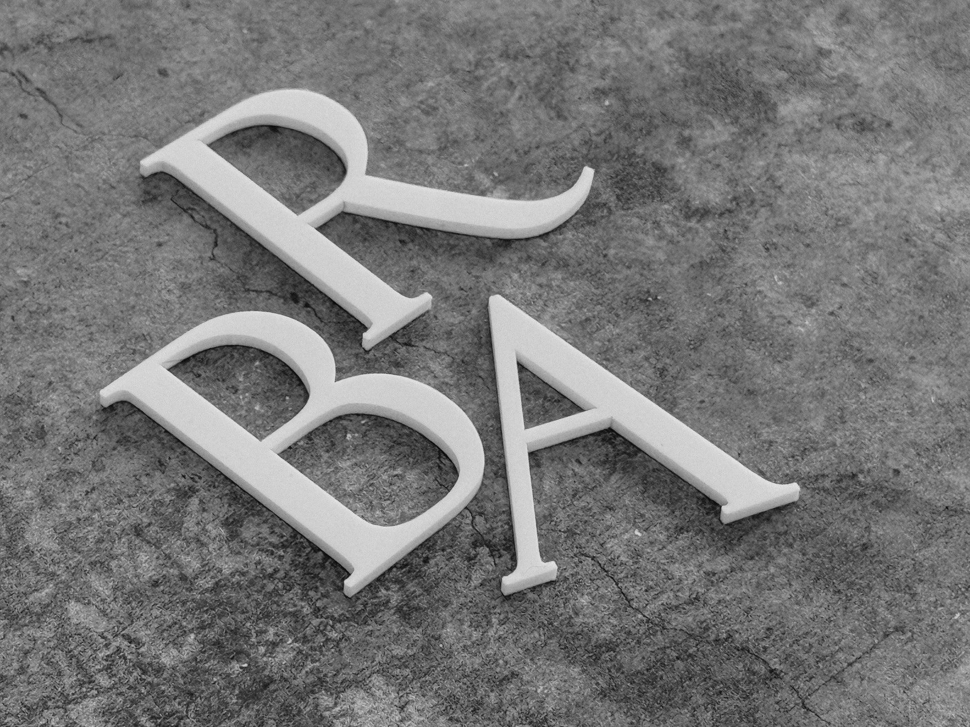 3D Gold Acrylic Letters: DIY Adhesive Signage, Table Numbers