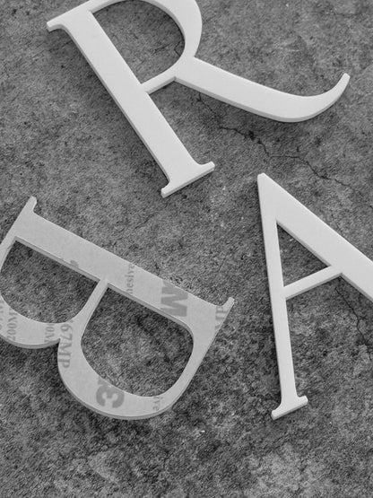 3D Gold Acrylic Letters: DIY Adhesive Signage, Table Numbers