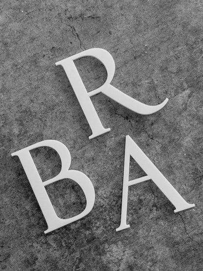 3D Gold Acrylic Letters: DIY Adhesive Signage, Table Numbers