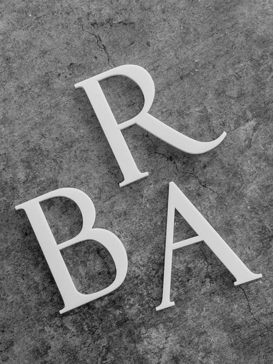 3D Gold Acrylic Letters: DIY Adhesive Signage, Table Numbers