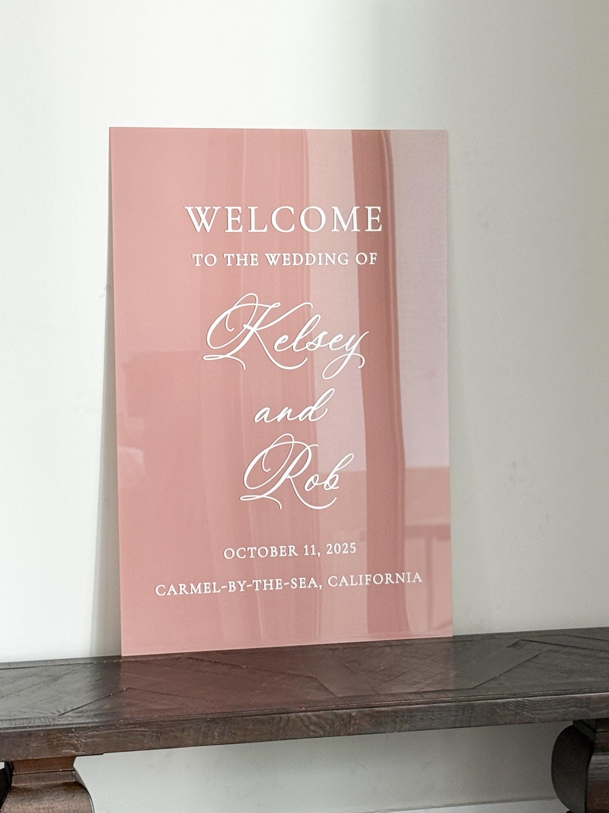Wedding Acrylic Welcome Sign | Minimalist Modern Signage | Wedding Signage Welcome Sign | Acrylic Wedding Sign | Wedding Day Decor