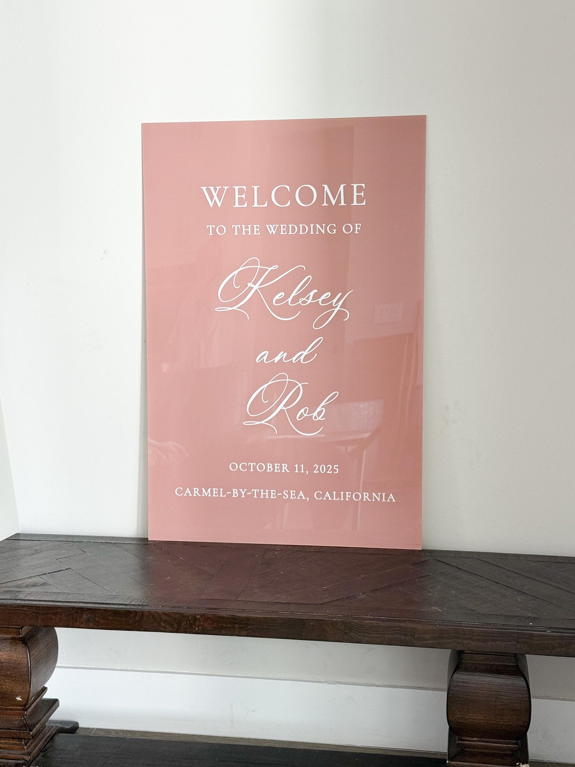 Wedding Acrylic Welcome Sign | Minimalist Modern Signage | Wedding Signage Welcome Sign | Acrylic Wedding Sign | Wedding Day Decor