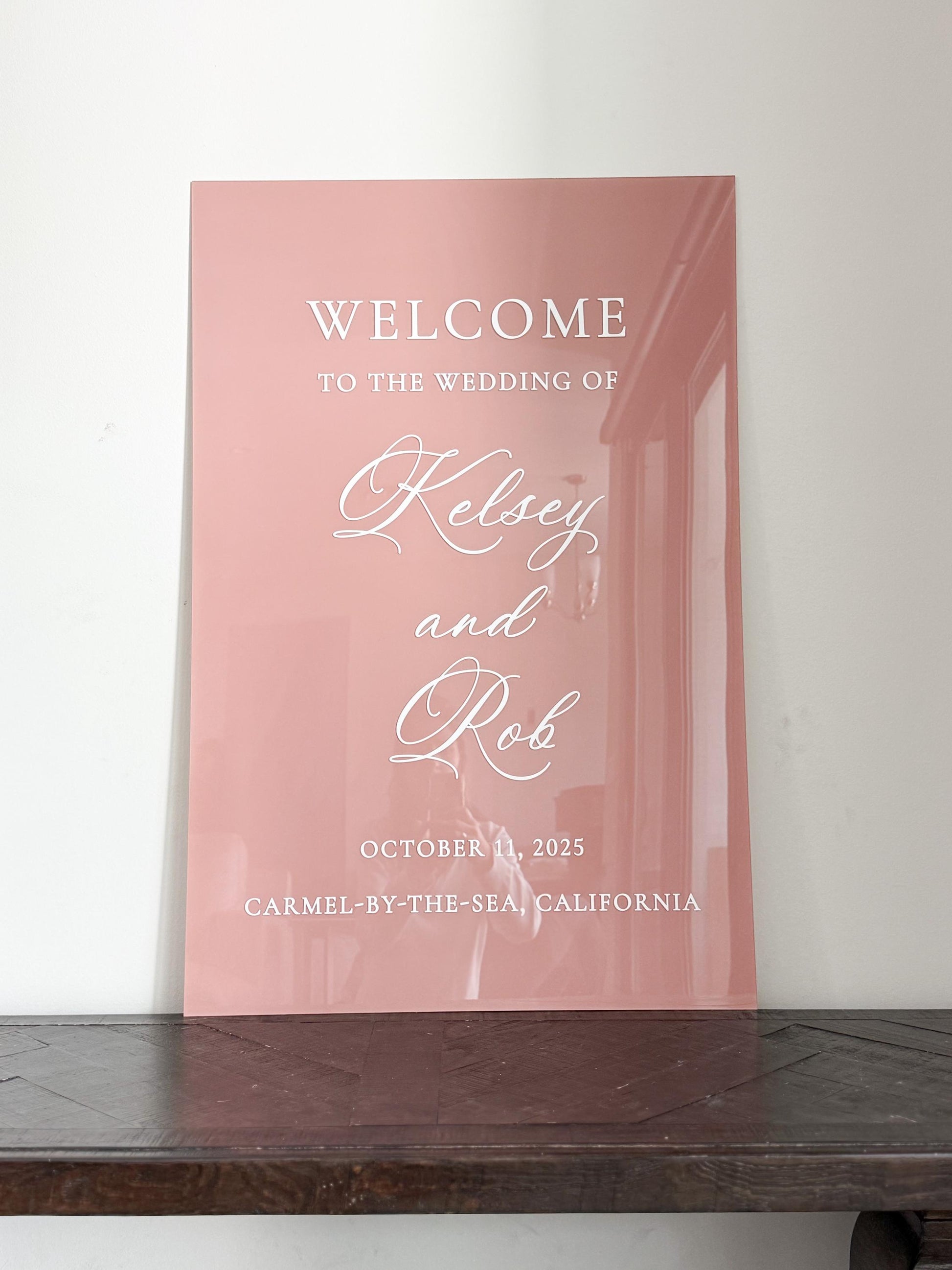 Wedding Acrylic Welcome Sign | Minimalist Modern Signage | Wedding Signage Welcome Sign | Acrylic Wedding Sign | Wedding Day Decor