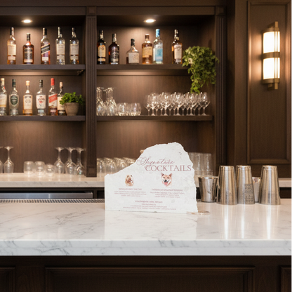 Marble Stone Bar Sign