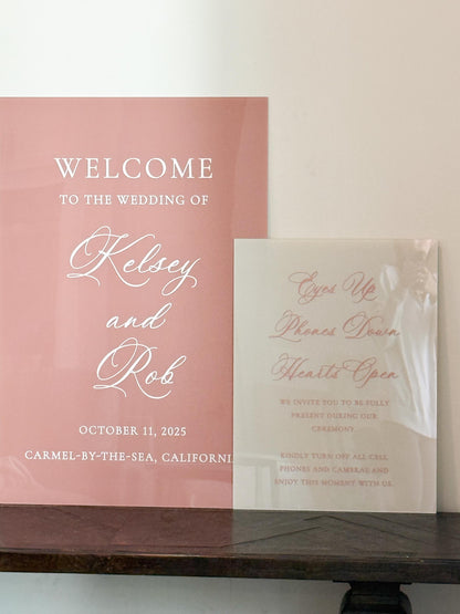 Wedding Acrylic Unplugged Sign | Minimalist Modern Elegant Elegant Signage | Wedding Signage Sign | Acrylic Wedding Sign | Wedding Day Decor