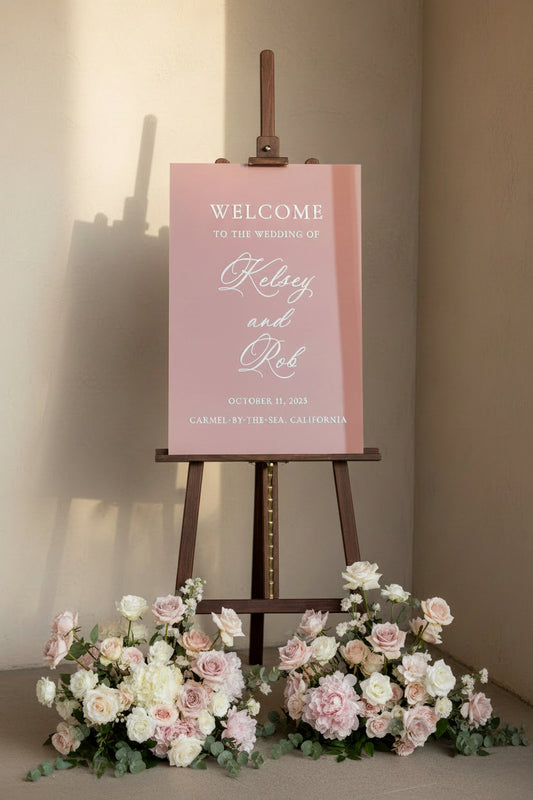 Wedding Acrylic Welcome Sign | Minimalist Modern Signage | Wedding Signage Welcome Sign | Acrylic Wedding Sign | Wedding Day Decor