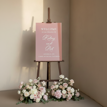 Wedding Acrylic Welcome Sign