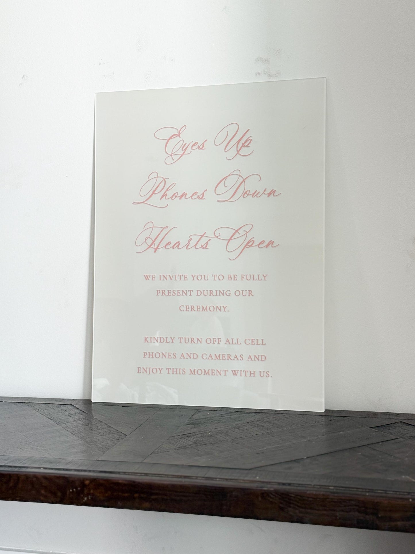 Wedding Acrylic Unplugged Sign | Minimalist Modern Elegant Elegant Signage | Wedding Signage Sign | Acrylic Wedding Sign | Wedding Day Decor