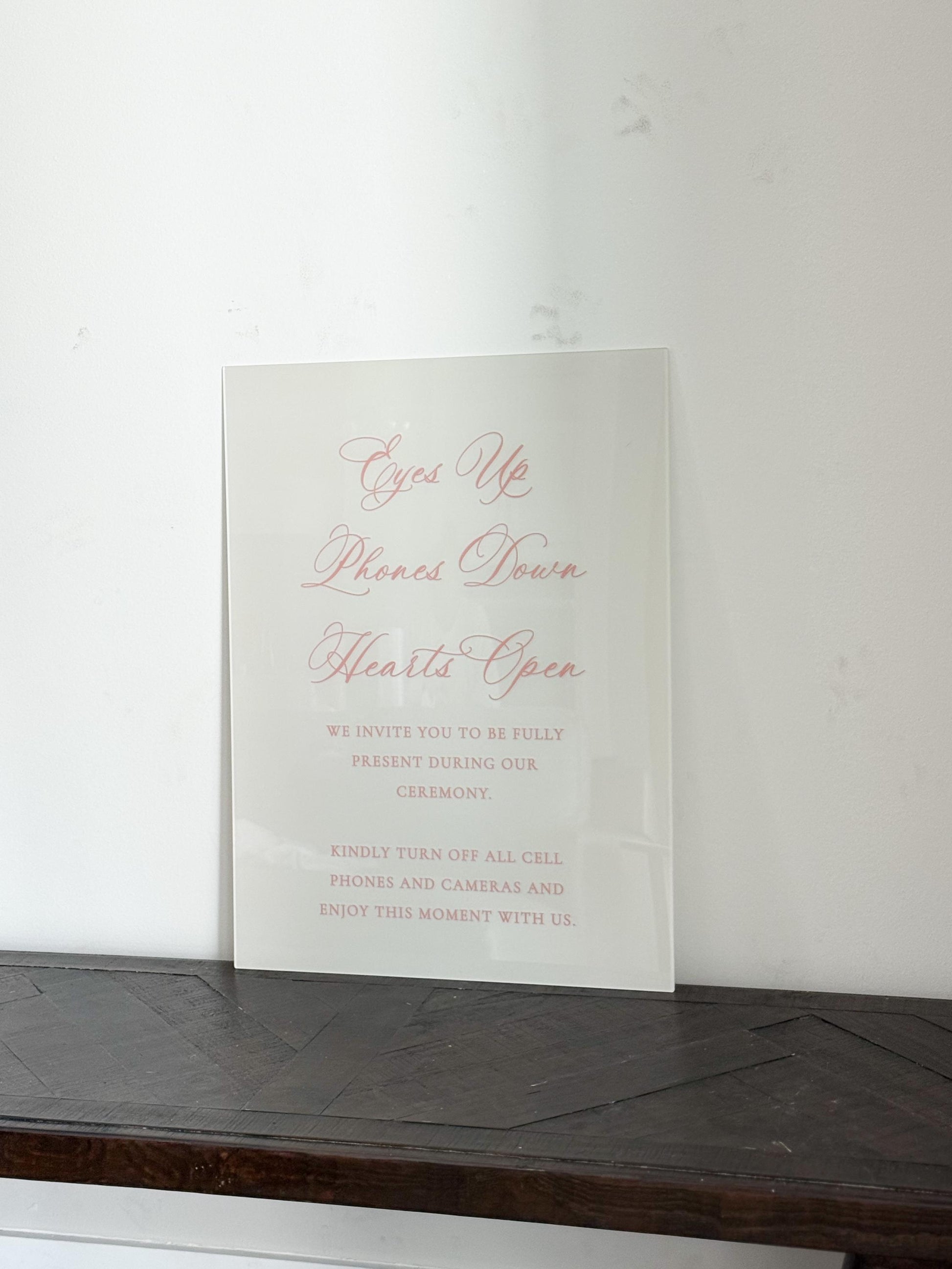 Wedding Acrylic Unplugged Sign | Minimalist Modern Elegant Elegant Signage | Wedding Signage Sign | Acrylic Wedding Sign | Wedding Day Decor