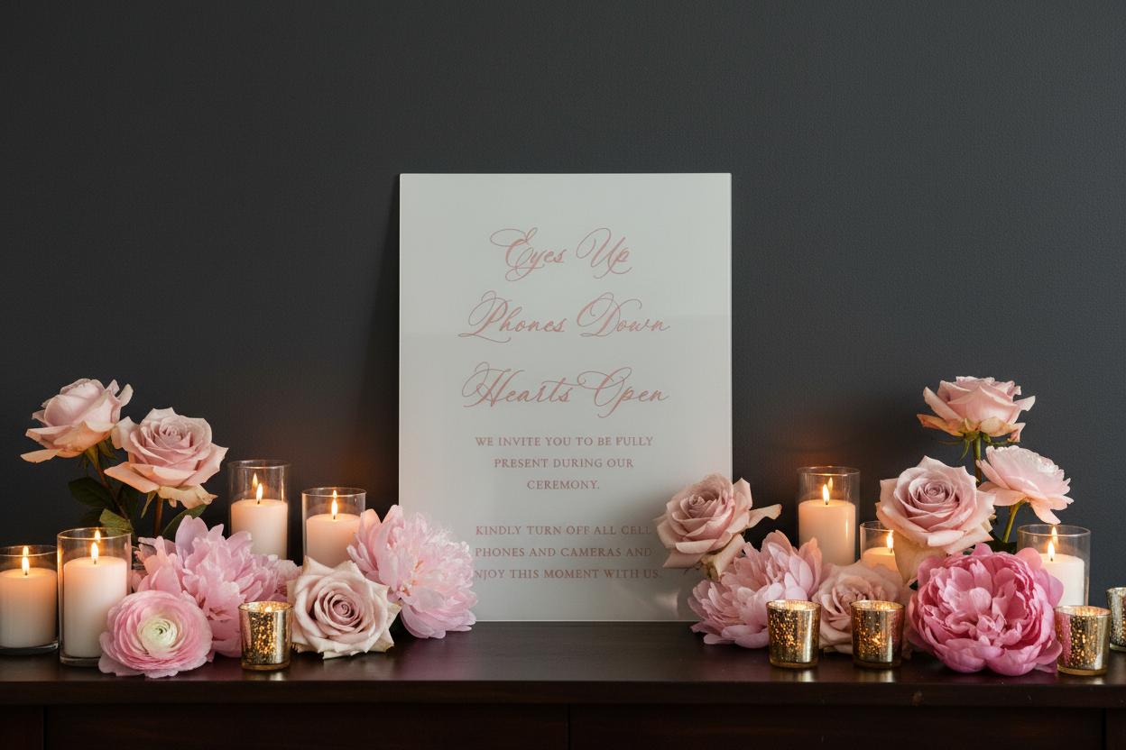 Wedding Acrylic Unplugged Sign