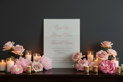 Wedding Acrylic Unplugged Sign