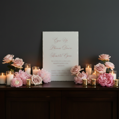 Wedding Acrylic Unplugged Sign