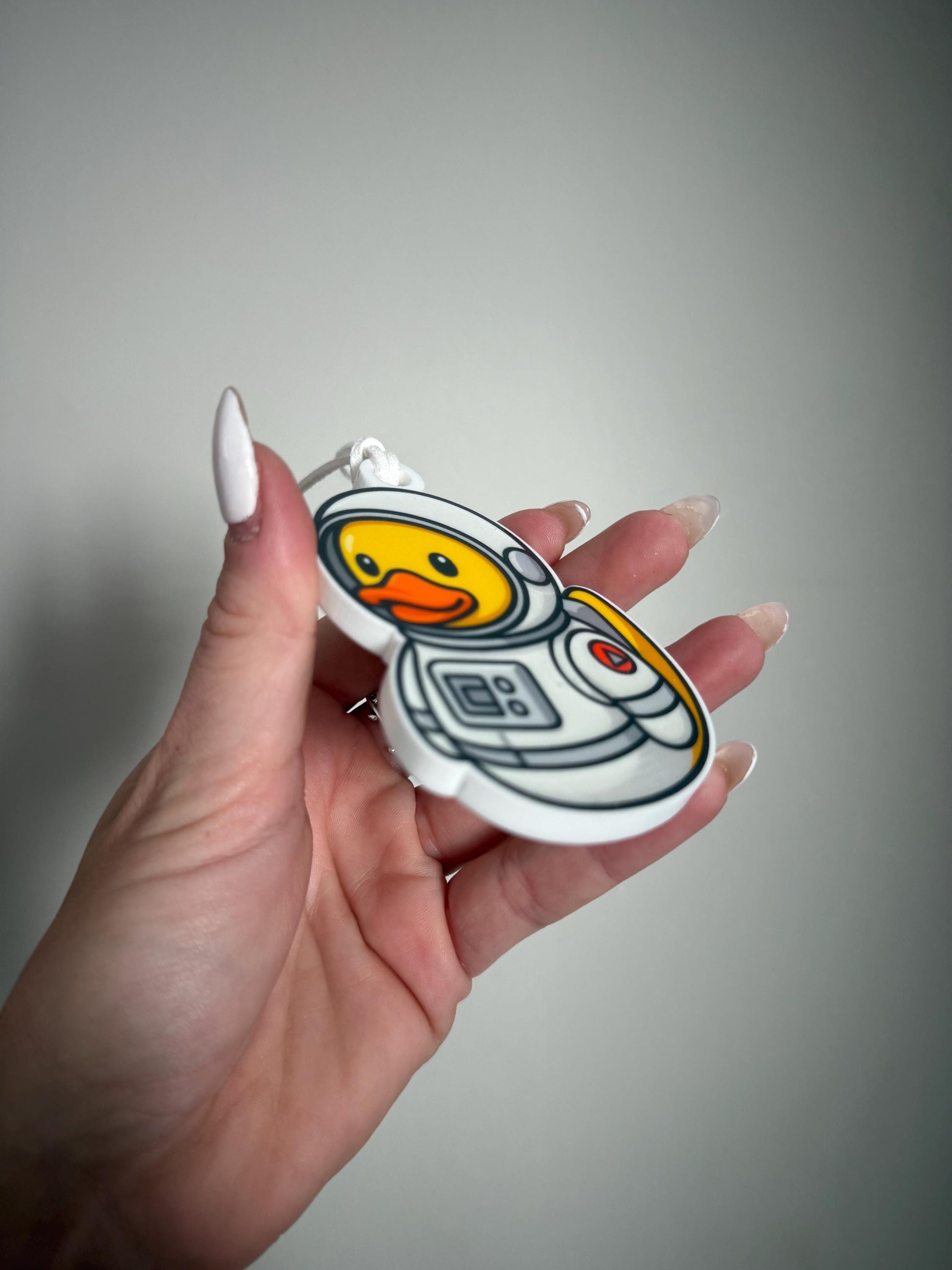 Duck Astronaut Ornament Gift | Cute Space Rubber Duck Holiday Decoration | Acrylic Rubber Duck