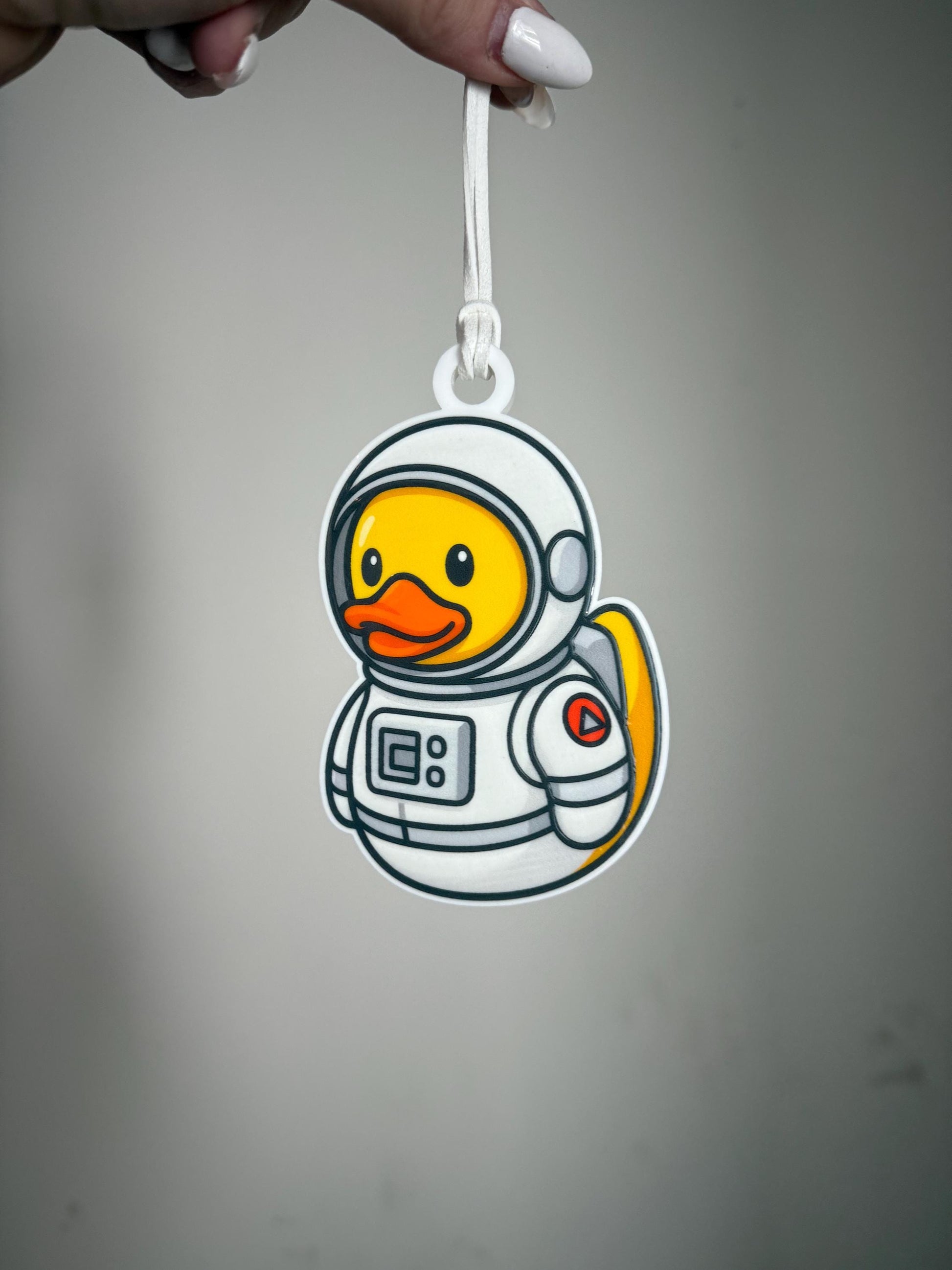 Duck Astronaut Ornament Gift | Cute Space Rubber Duck Holiday Decoration | Acrylic Rubber Duck