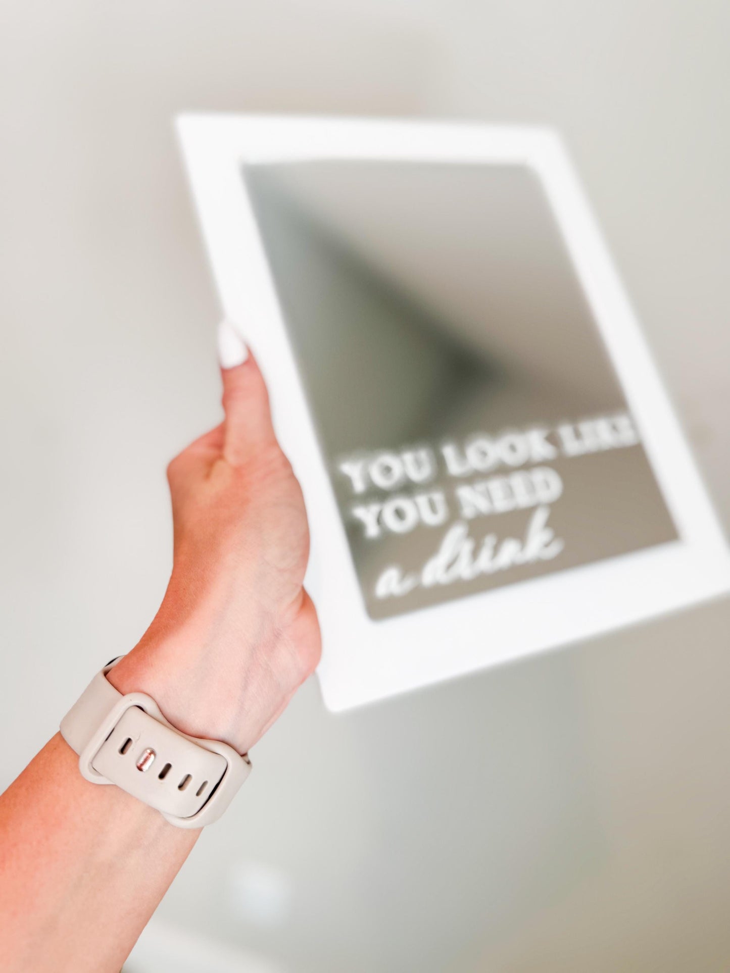 You Look Like You Need a Drink | Bar Sign for Wedding | Mirror Signage | Open Bar | Funny Wedding Ideas