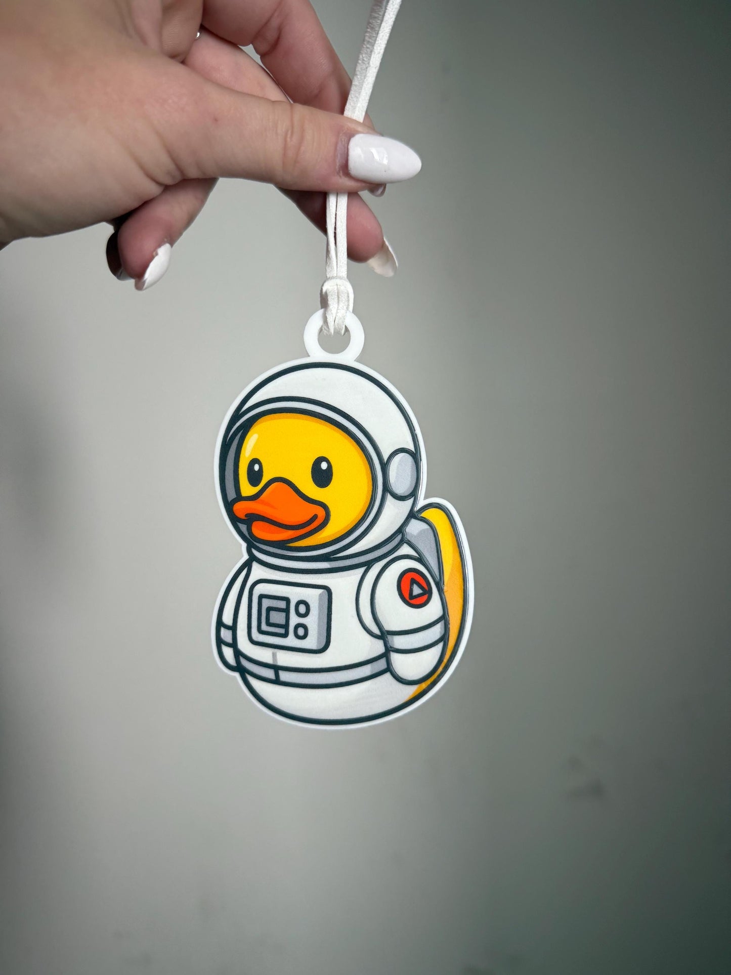 Duck Astronaut Ornament Gift | Cute Space Rubber Duck Holiday Decoration | Acrylic Rubber Duck