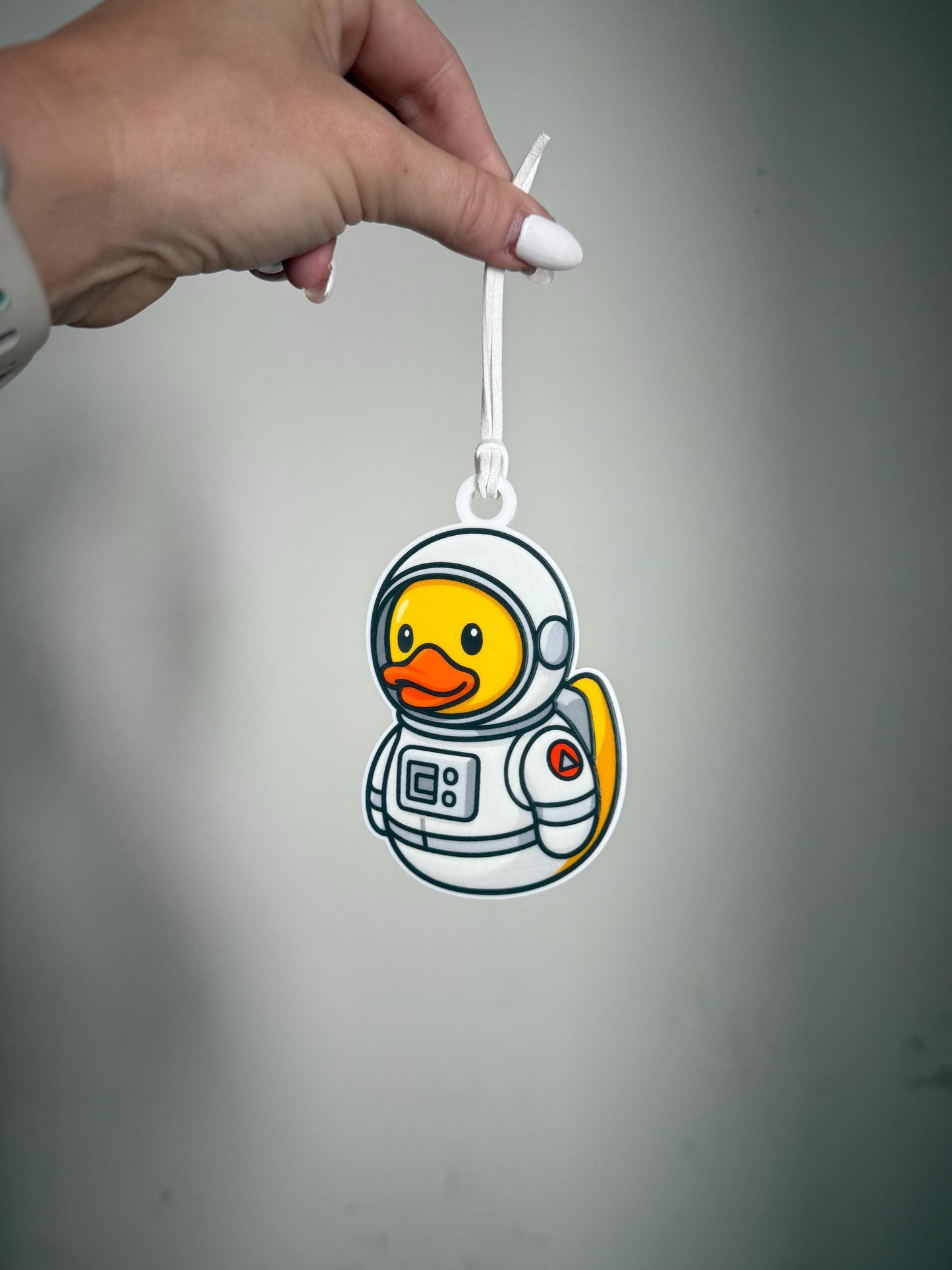 Duck Astronaut Ornament Gift | Cute Space Rubber Duck Holiday Decoration | Acrylic Rubber Duck