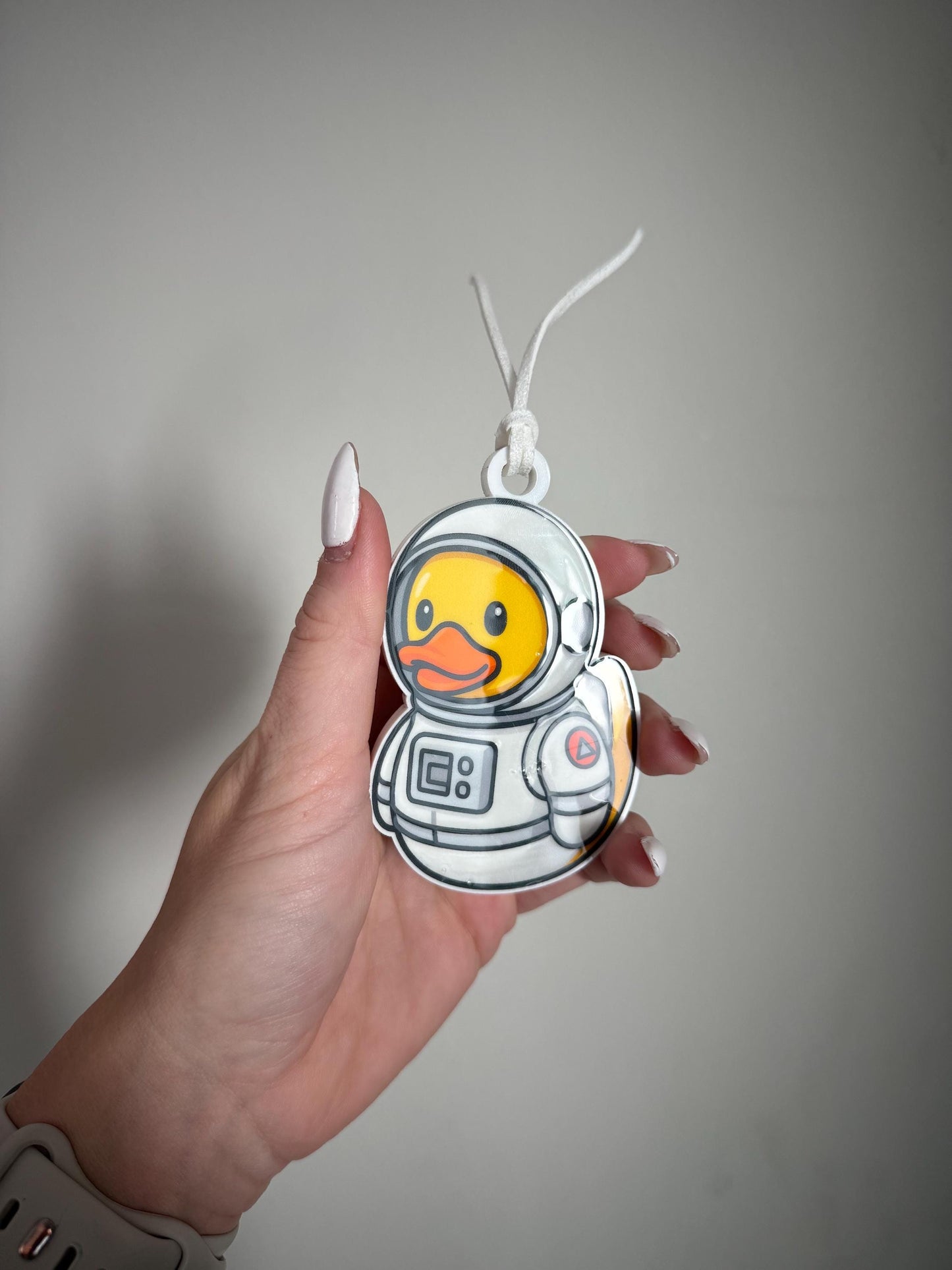 Duck Astronaut Ornament Gift | Cute Space Rubber Duck Holiday Decoration | Acrylic Rubber Duck
