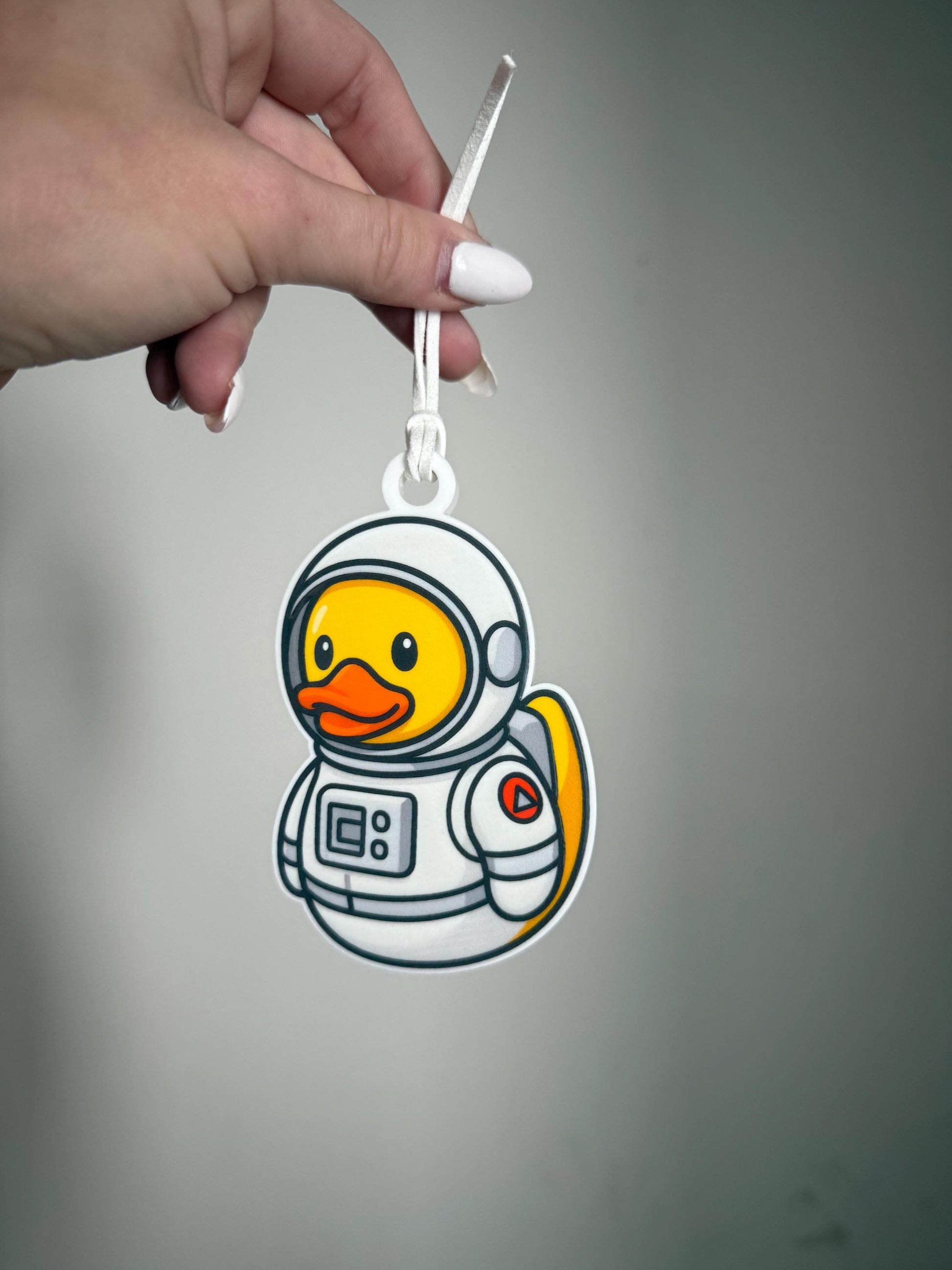 Duck Astronaut Ornament Gift | Cute Space Rubber Duck Holiday Decoration | Acrylic Rubber Duck