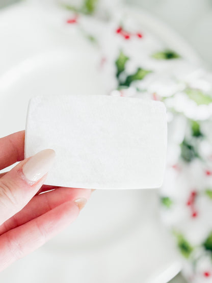 Custom Marble Christmas Place Cards