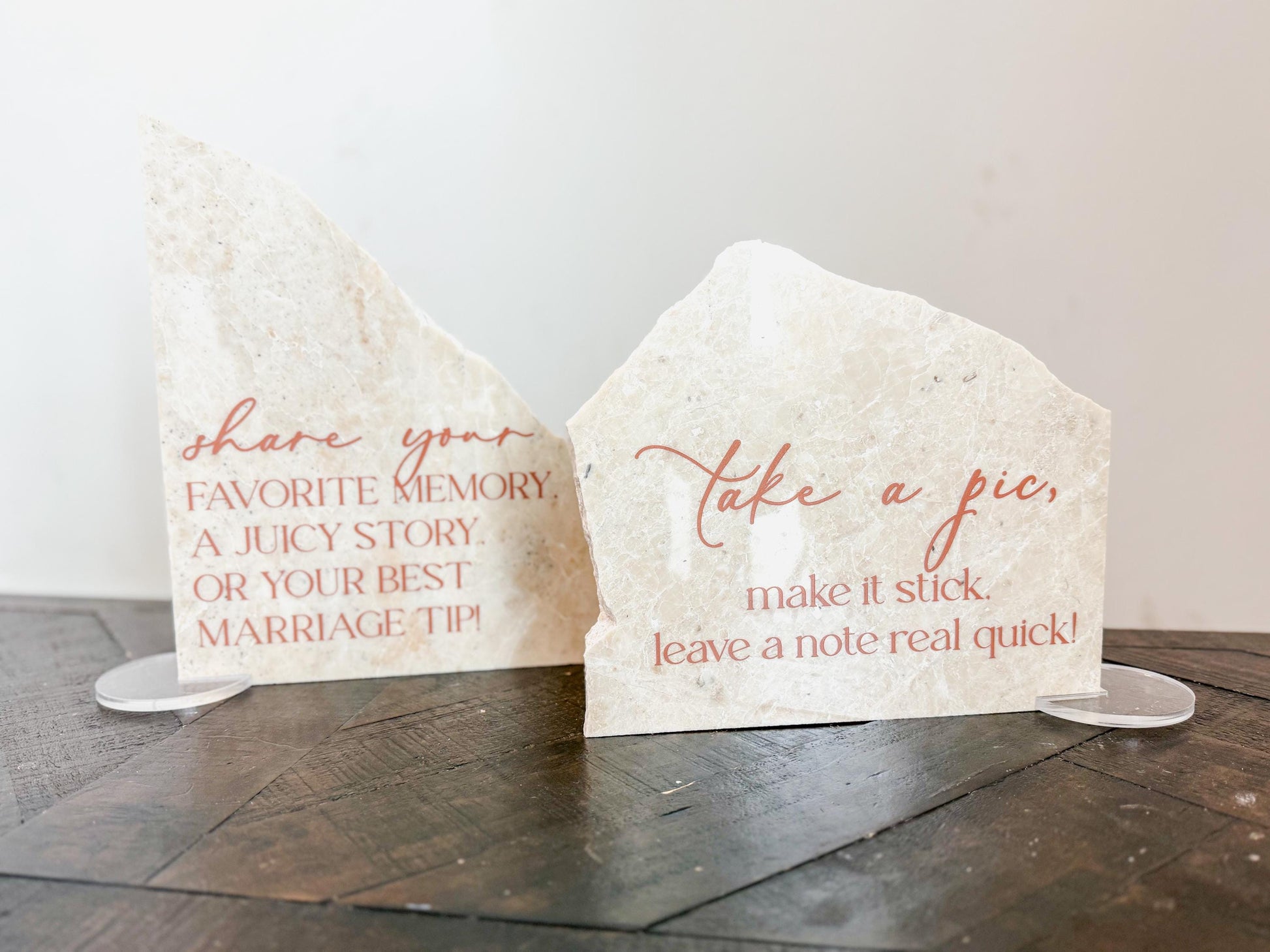 Marble Stone Bar Sign | Wedding Unique Signage | Menu sign | Drink Sign | Bar Sign | Signature Drinks