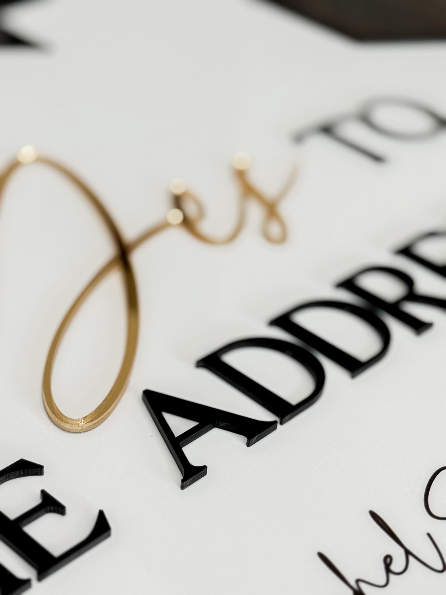 Personalized Realtor Sign with Logo | Say Yes to the Address | Closing Realty | House Sold Acrylic | Closing Prop | Realtor Gift Sold