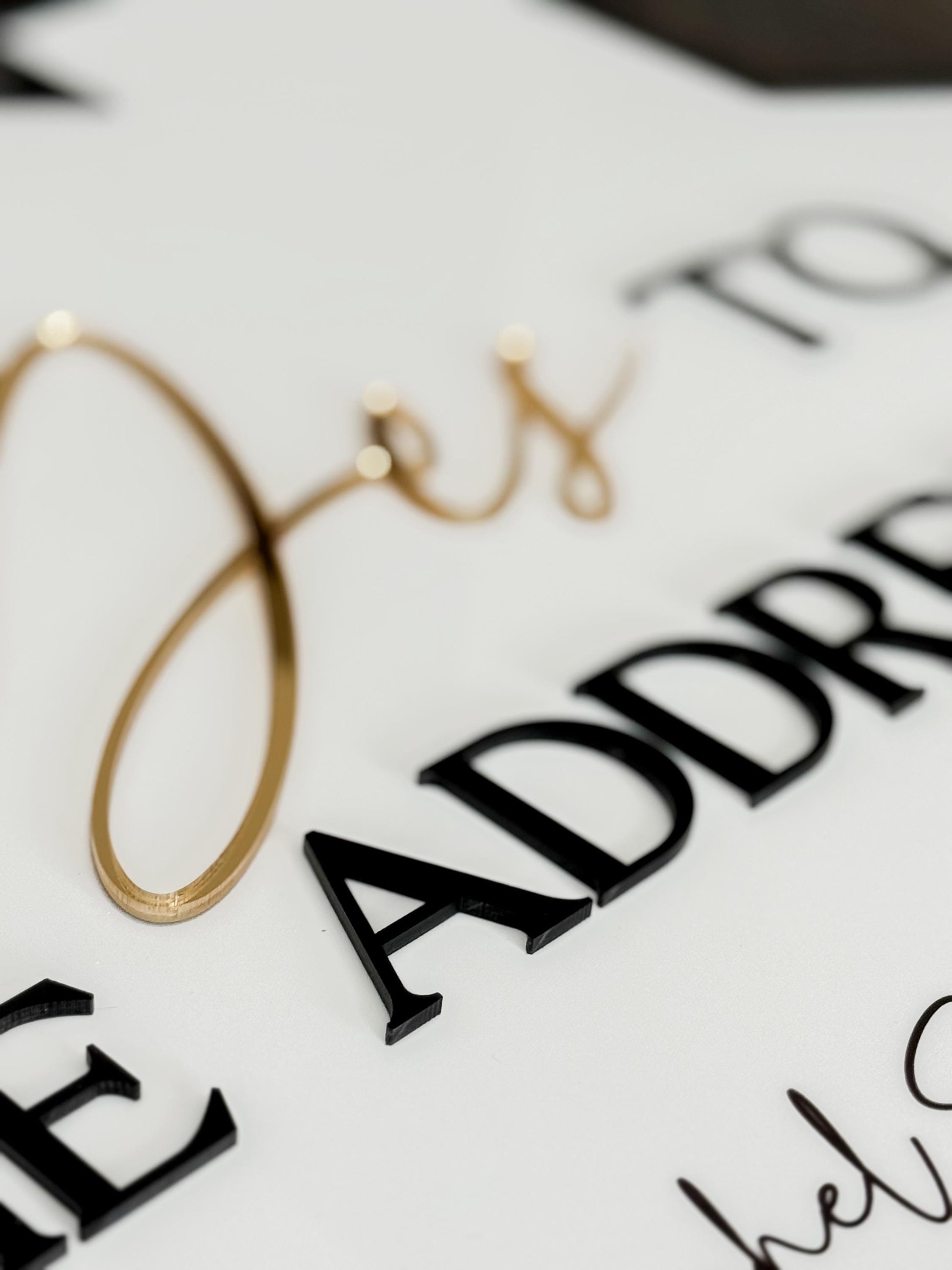 Personalized Realtor Sign with Logo | Say Yes to the Address | Closing Realty | House Sold Acrylic | Closing Prop | Realtor Gift Sold