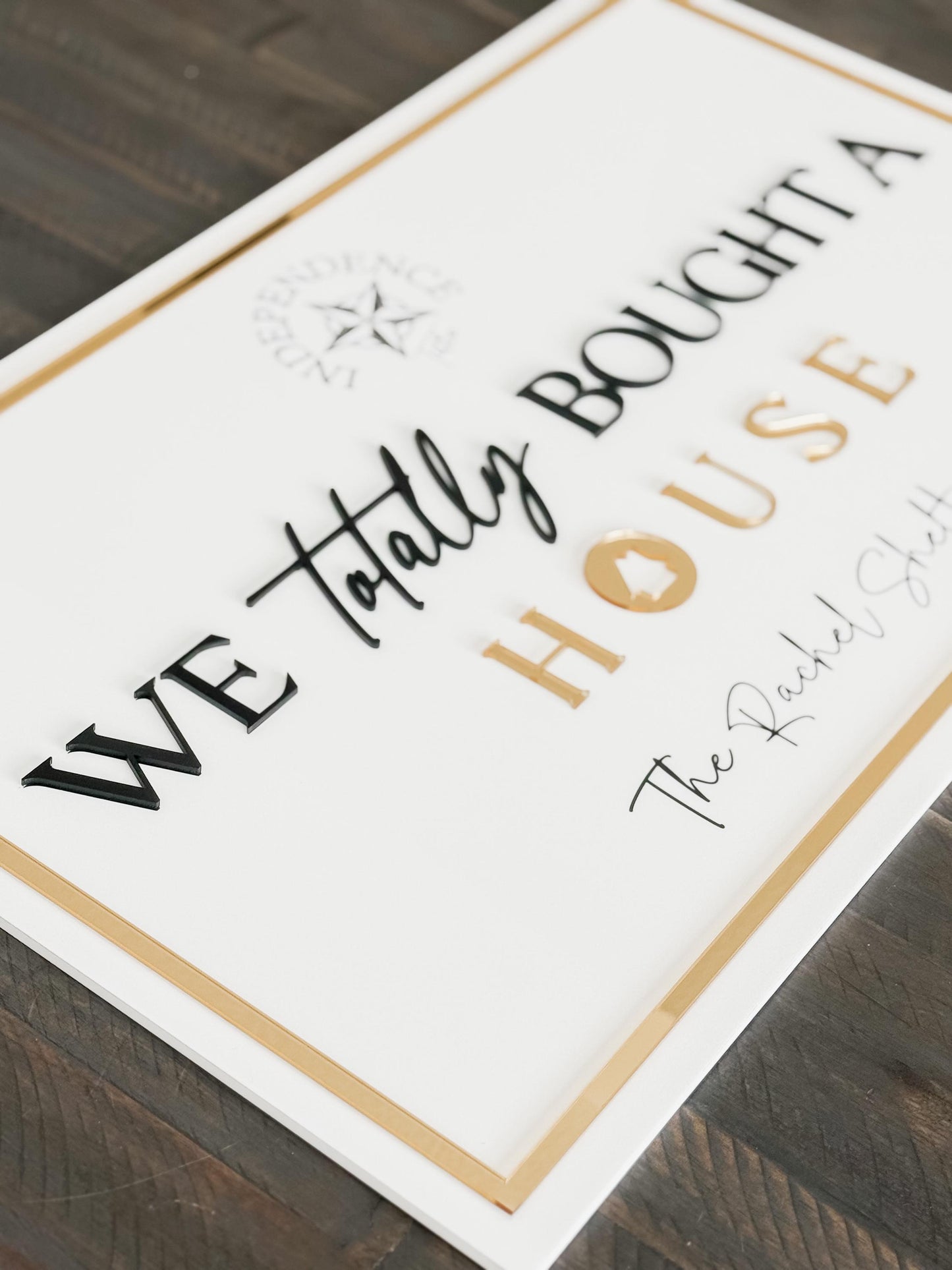 Personalized Realtor Sign with Logo | Say yes to the address | Closing Realty | House Sold Acrylic | Closing Prop | Realtor Gift Sold