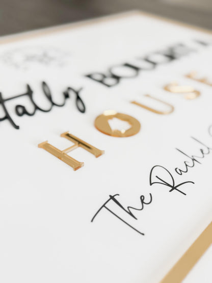 Personalized Realtor Sign with Logo | Say yes to the address | Closing Realty | House Sold Acrylic | Closing Prop | Realtor Gift Sold