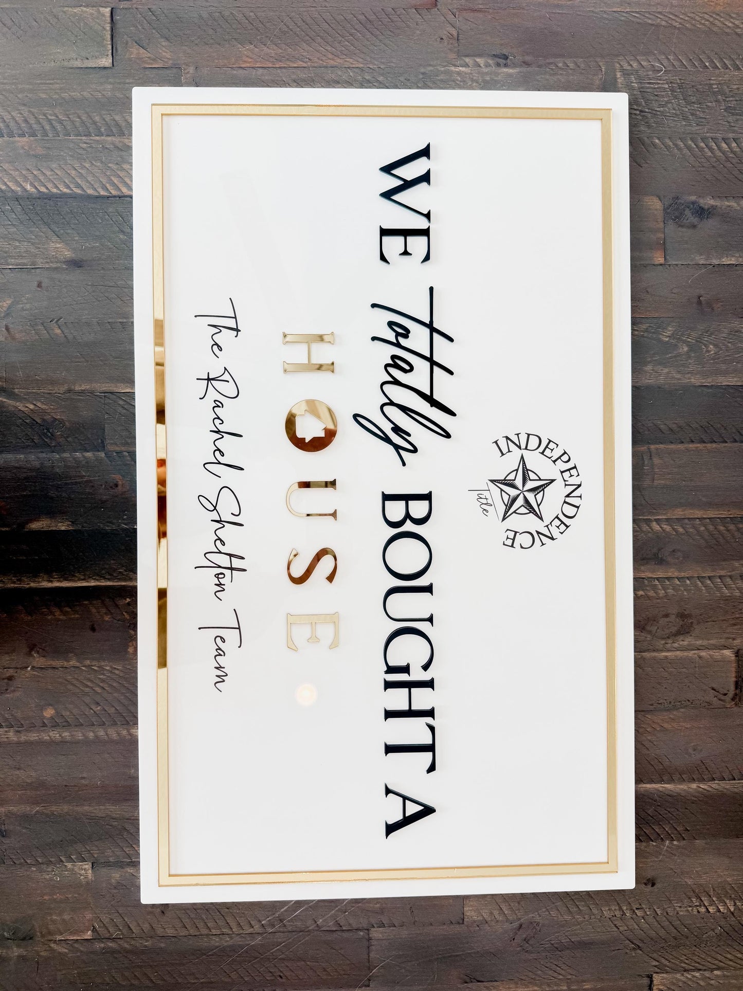 Personalized Realtor Sign with Logo | Say yes to the address | Closing Realty | House Sold Acrylic | Closing Prop | Realtor Gift Sold