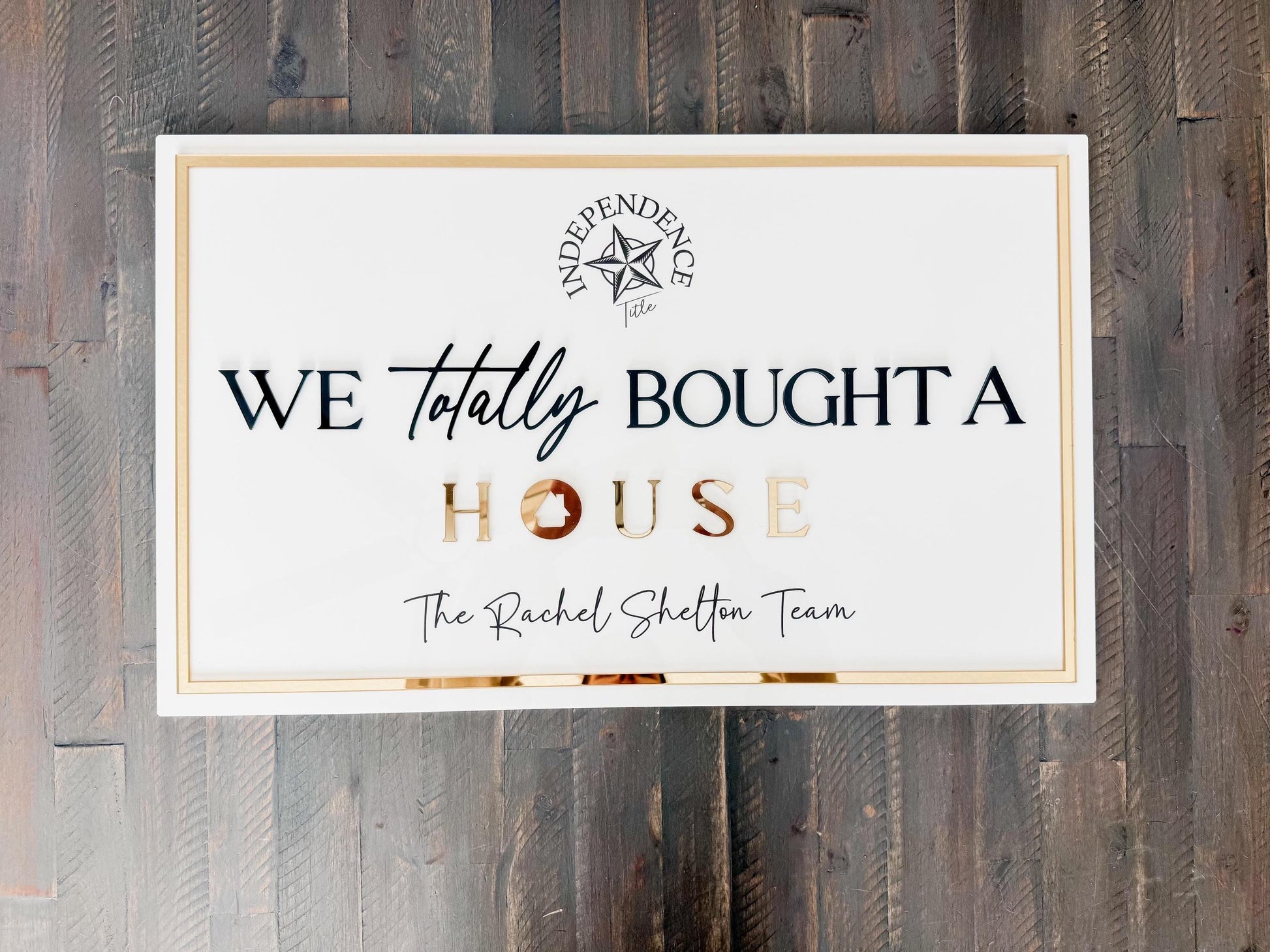 Personalized Realtor Sign with Logo | Say yes to the address | Closing Realty | House Sold Acrylic | Closing Prop | Realtor Gift Sold