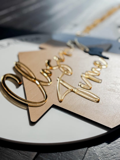 Personalized Realtor Key with Logo | Closing Time Realty | House Sold Acrylic and Wood Sign | Closing Prop | Realtor Gift Sold Sign