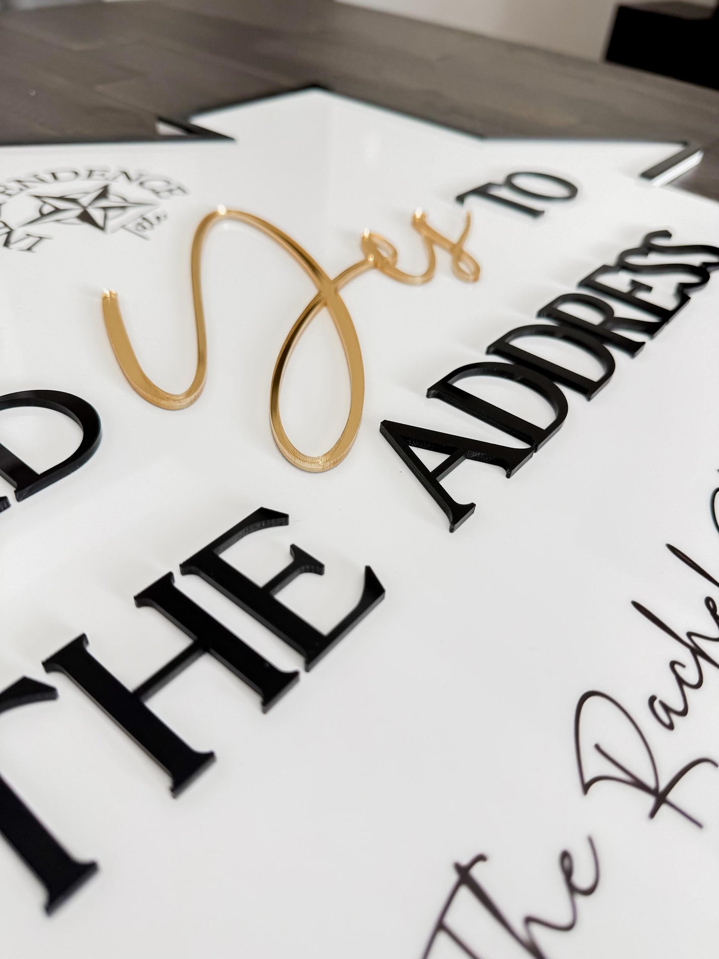 Personalized Realtor Sign with Logo | Say Yes to the Address | Closing Realty | House Sold Acrylic | Closing Prop | Realtor Gift Sold