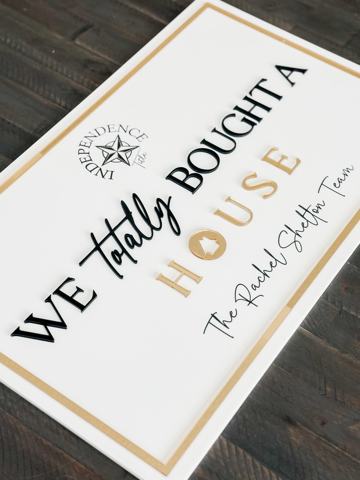 Personalized Realtor Sign with Logo | Say yes to the address | Closing Realty | House Sold Acrylic | Closing Prop | Realtor Gift Sold