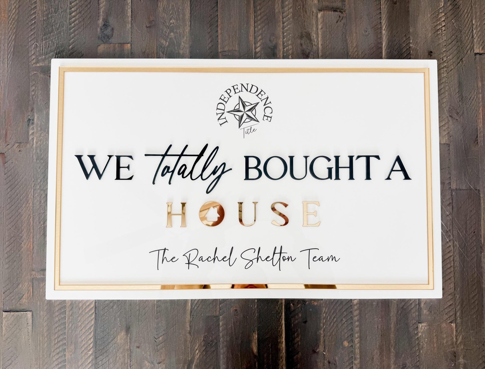 Personalized Realtor Sign with Logo | Say yes to the address | Closing Realty | House Sold Acrylic | Closing Prop | Realtor Gift Sold