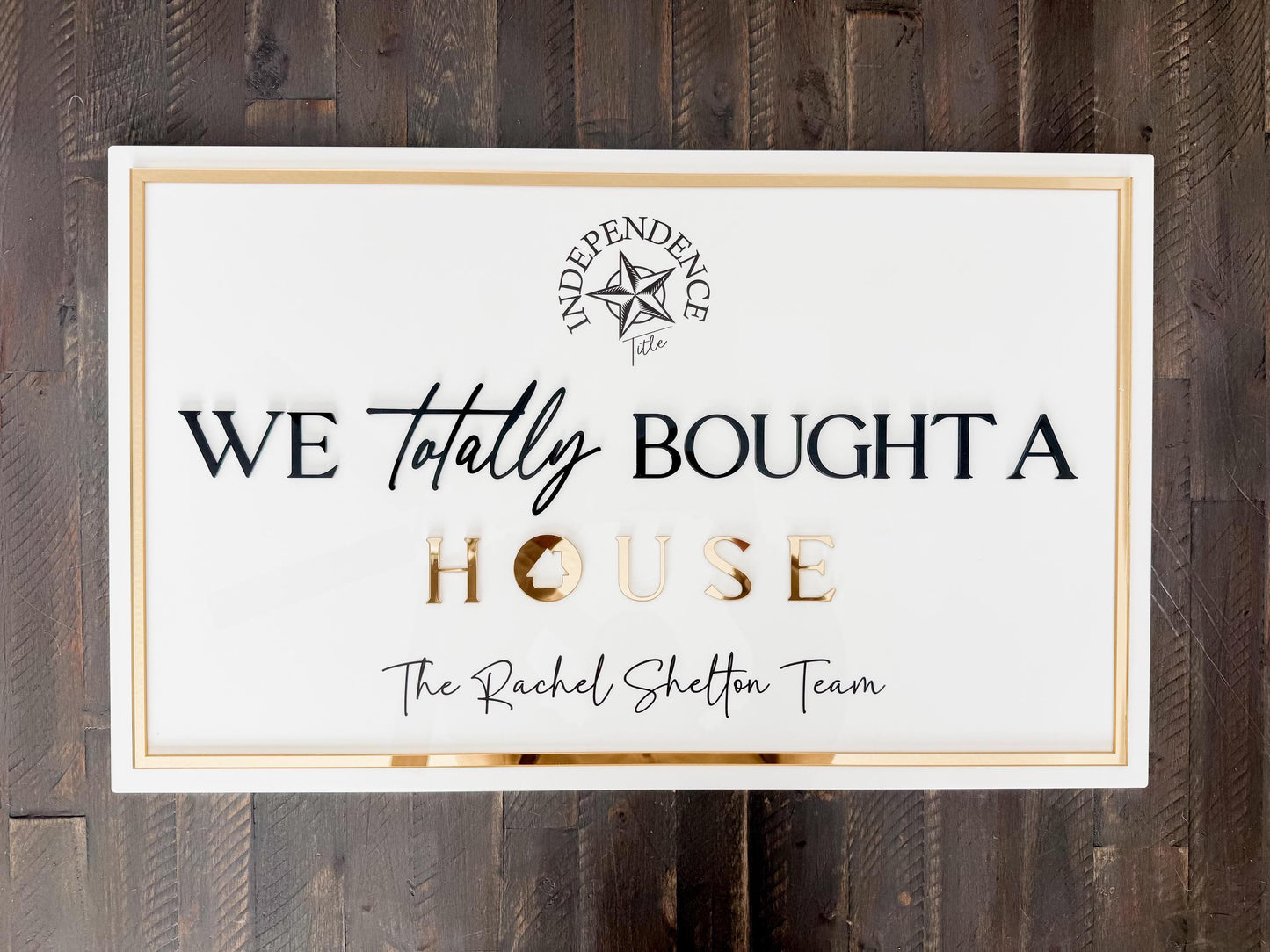Personalized Realtor Sign with Logo | Say yes to the address | Closing Realty | House Sold Acrylic | Closing Prop | Realtor Gift Sold