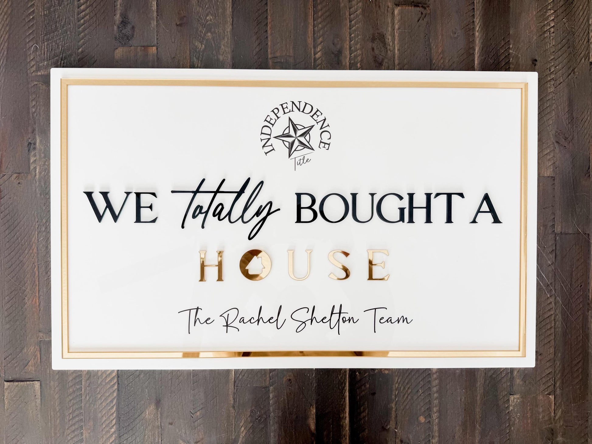 Personalized Realtor Sign with Logo | Say yes to the address | Closing Realty | House Sold Acrylic | Closing Prop | Realtor Gift Sold