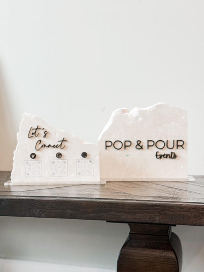 Custom Stone Business Sign