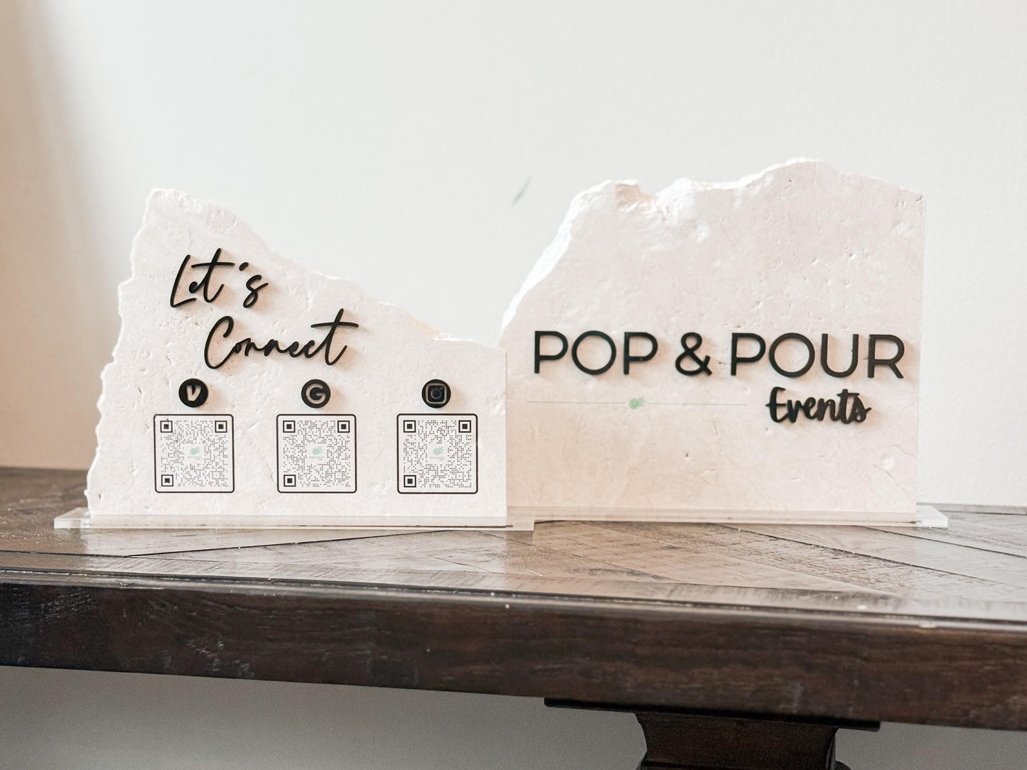 Custom Stone Business Sign