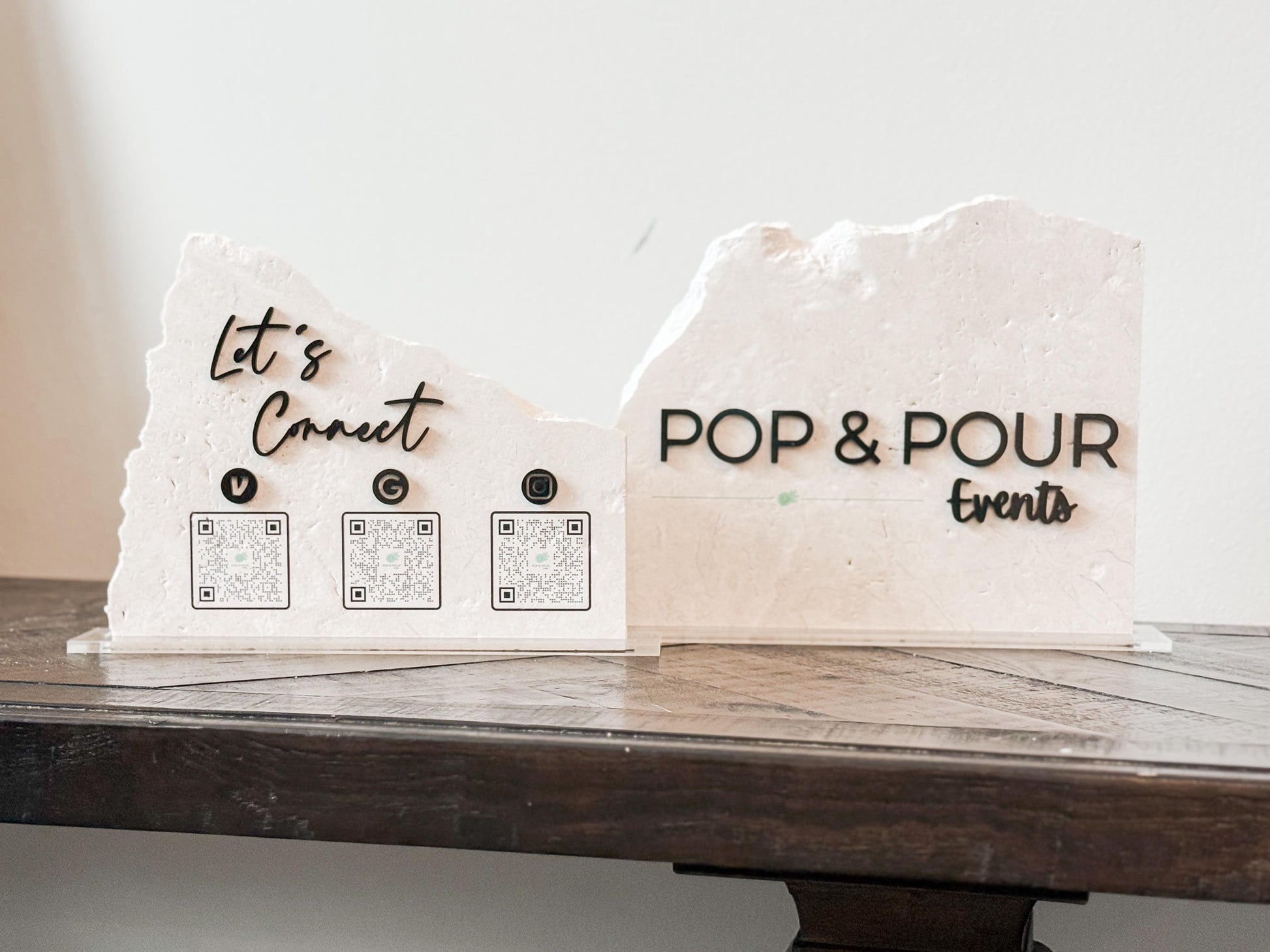 Custom Stone Business Sign