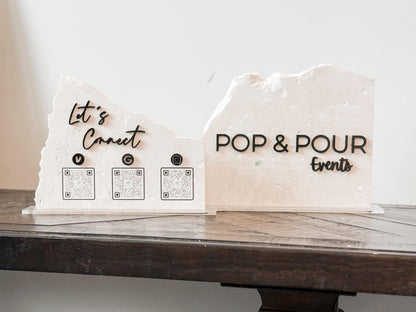 Custom Stone Business Sign