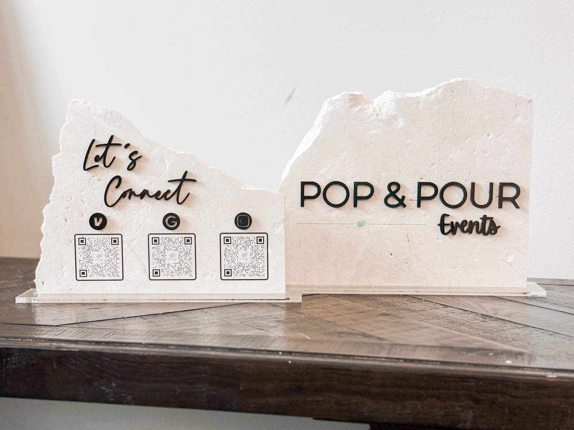 Custom Stone Business Sign