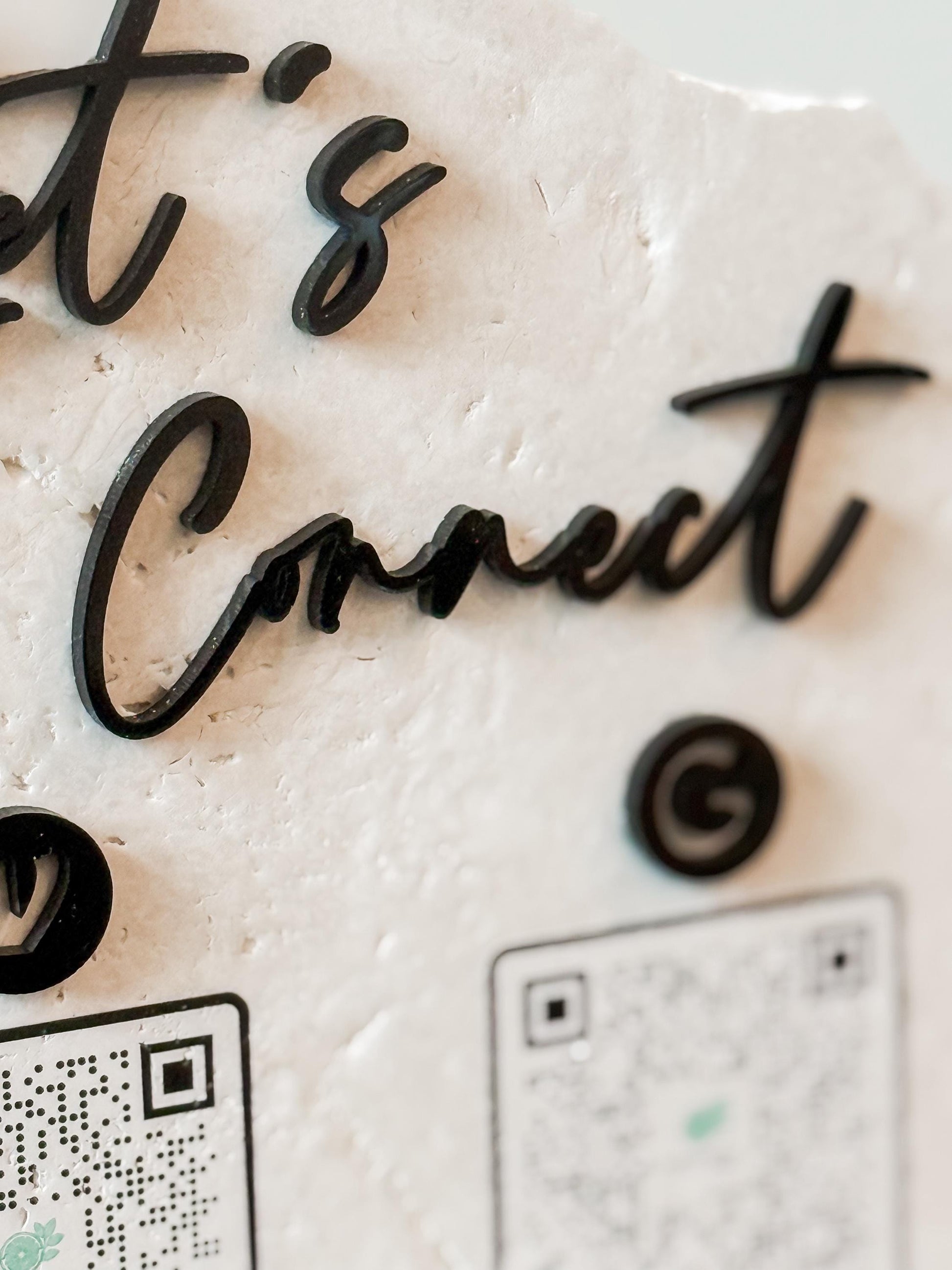 Custom Stone Business Sign