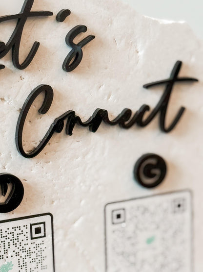 Custom Stone Business Sign