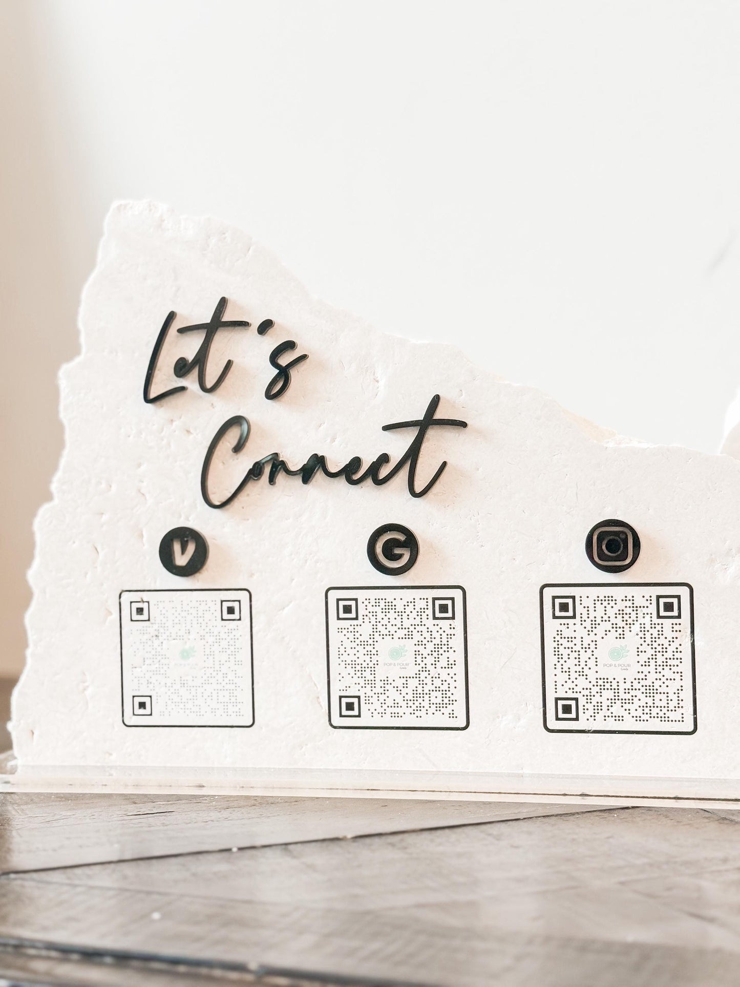 Custom Stone Business Sign