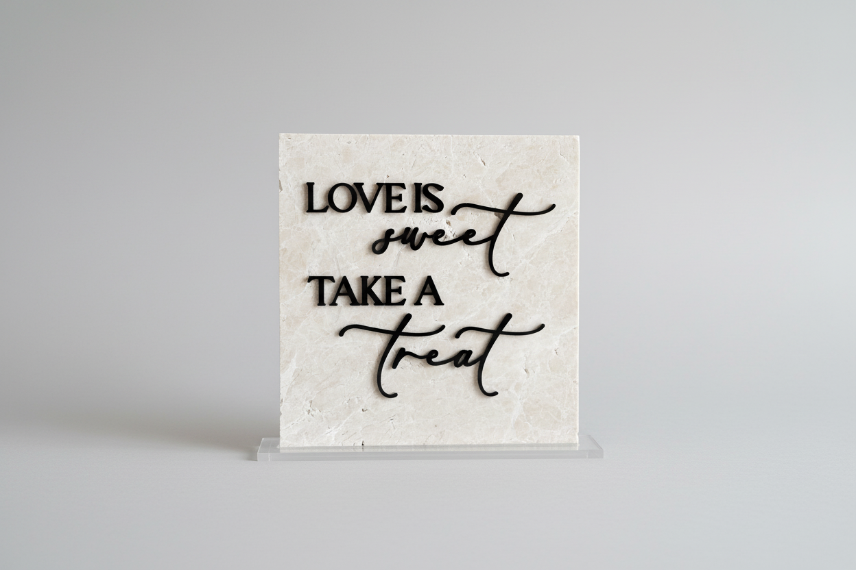 Love Is Sweet Take a Treat Sign