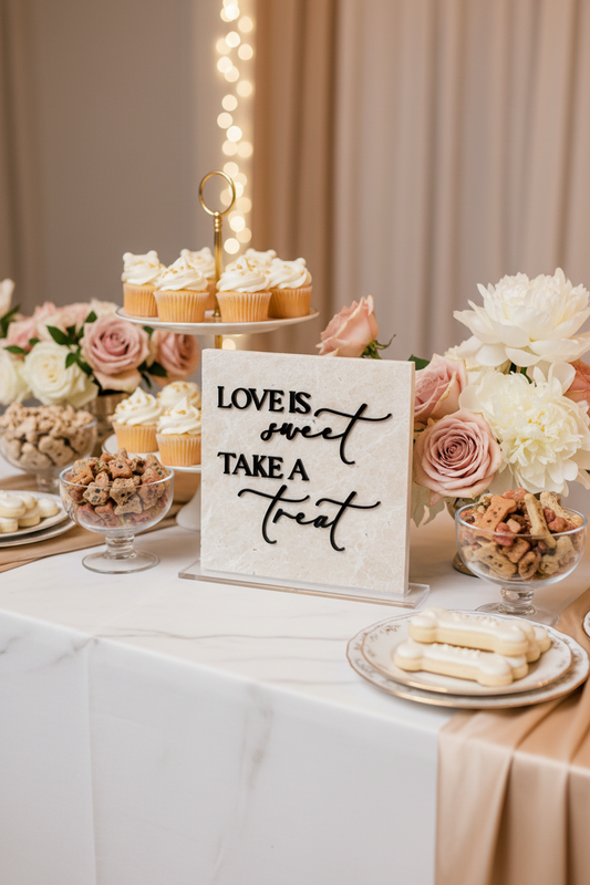 Love Is Sweet Take a Treat Sign